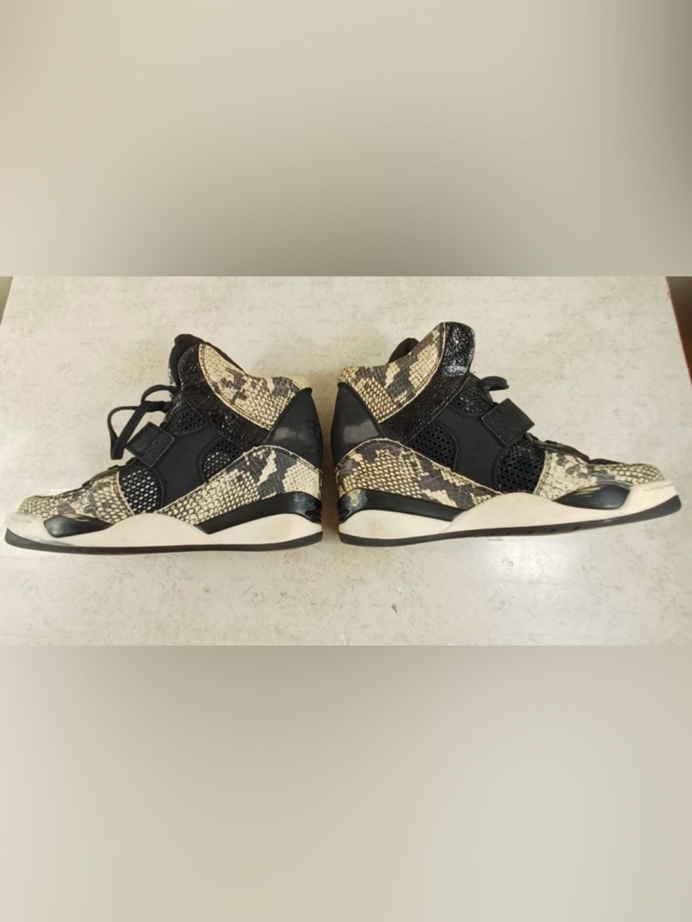 Limited by ASN Women's High-Top Snake-Print & Black Fashion Sneakers - Picture 7 of 15